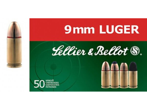 MUNICION METALICA S&B CL.9MM SP - 124 GRS. - Imagen 2