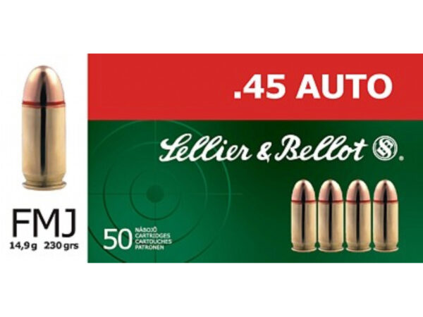 MUNICION METALICA S&B CL.45 AUTO/45 ACP FMJ - 230 GRS. - Imagen 2
