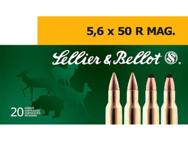 MUNICION METALICA S&B CL.5´6X50R MAGNUM SP - 50 GRS. - Imagen 2