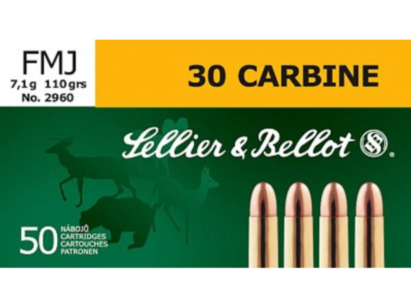 MUNICION METALICA S&B CL.30 CARBINE FMJ - 110 GRS. - Imagen 2