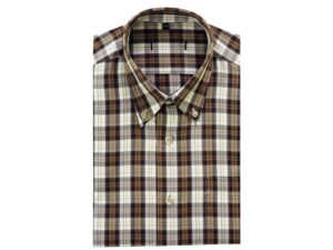 CAMISA SPORT JG - CUADRO TONO MARRON
