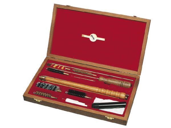 KIT DE LIMPIEZA ESTUCHE DE MADERA MIXTO ESCOPETA / RIFLE