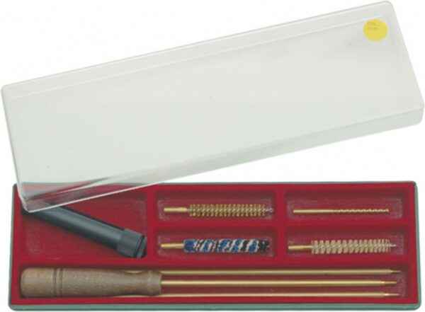 KIT DE LIMPIEZA 3 PIEZAS CON BOTELLA PARA RIFLE Y PISTOLA